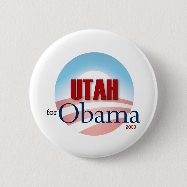 UTAH for Obama 2 Inch Round Button (Front)