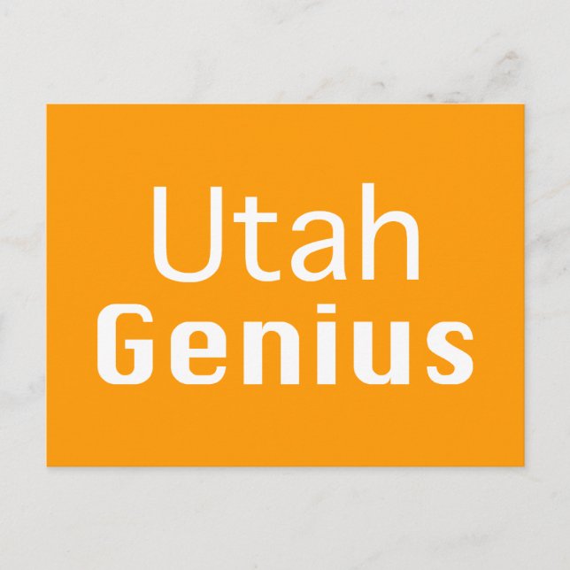 Utah Genius Gifts Postcard (Front)