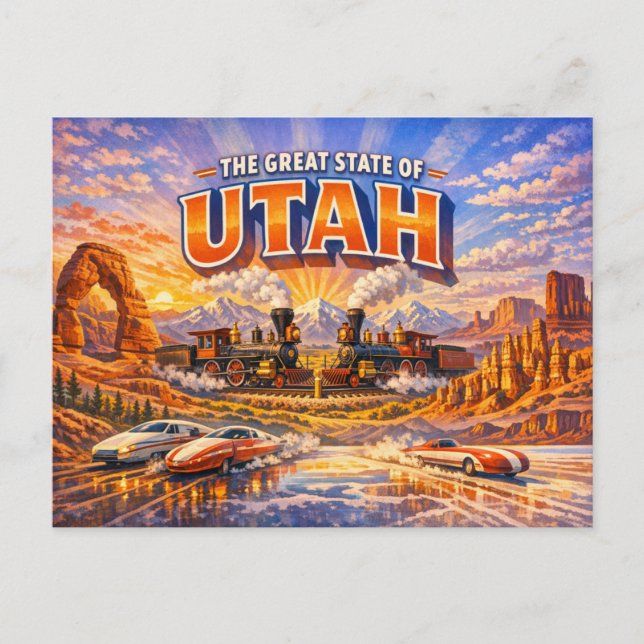 Utah Greetings Postcard  (Front)