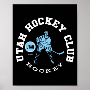 Utah Hockey Club Edge Black Officially Licensed  Poster