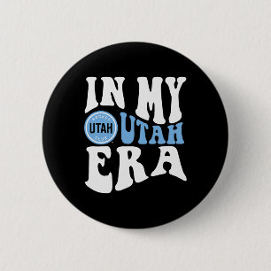 Utah Hockey Club Era Dark Heather Officially Licen 2 Inch Round Button