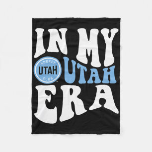 Utah Hockey Club Era Dark Heather Officially Licen Fleece Blanket
