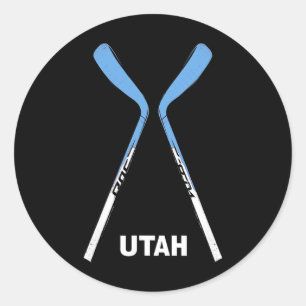 Utah Hockey Sticks Classic Round Sticker