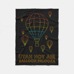Utah Hot Air Balloon Palooza Apparel  Fleece Blanket
