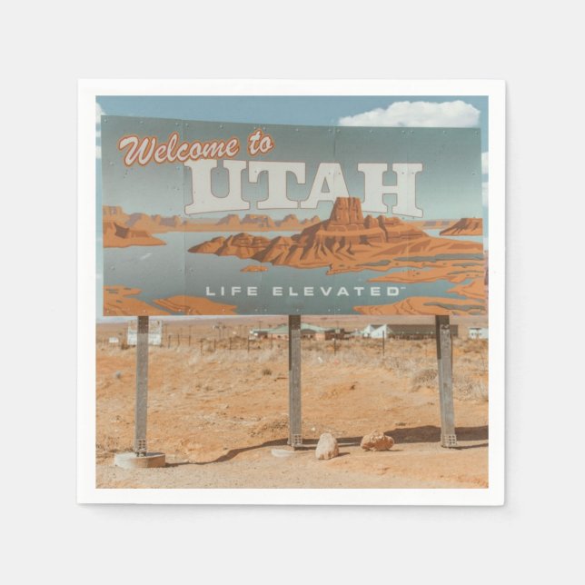 Utah Life Elevated Napkin (Front)