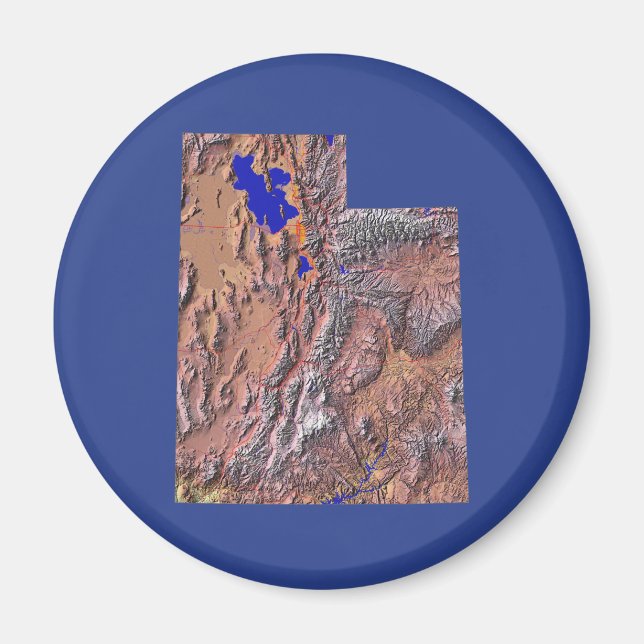 Utah Map Magnet (Front)