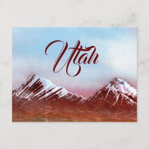 Utah Mountain Range Postcard