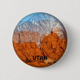 Utah Mountains 2 Inch Round Button