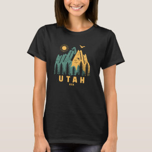 Utah Mountains USA Hiking Outdoors Vintage T-Shirt