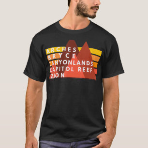 Utah National Parks Utah's Mighty Five Souvenir NP T-Shirt