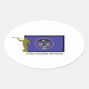 UTAH OGDEN MISSION LDS CTR OVAL STICKER