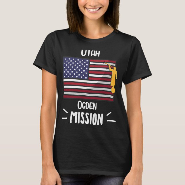 Utah Ogden Mormon LDS Mission Missionary T-Shirt (Front)