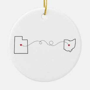 Utah-Ohio - Ornement Heart2Heart