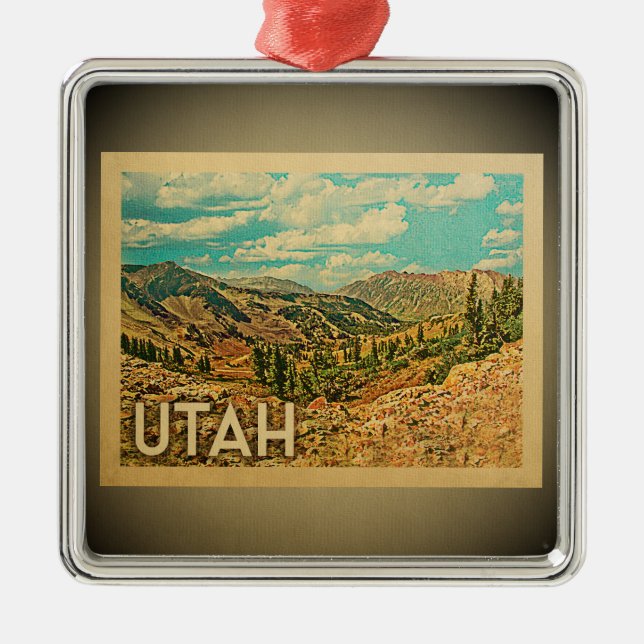 Utah Ornament Vintage Travel (Front)