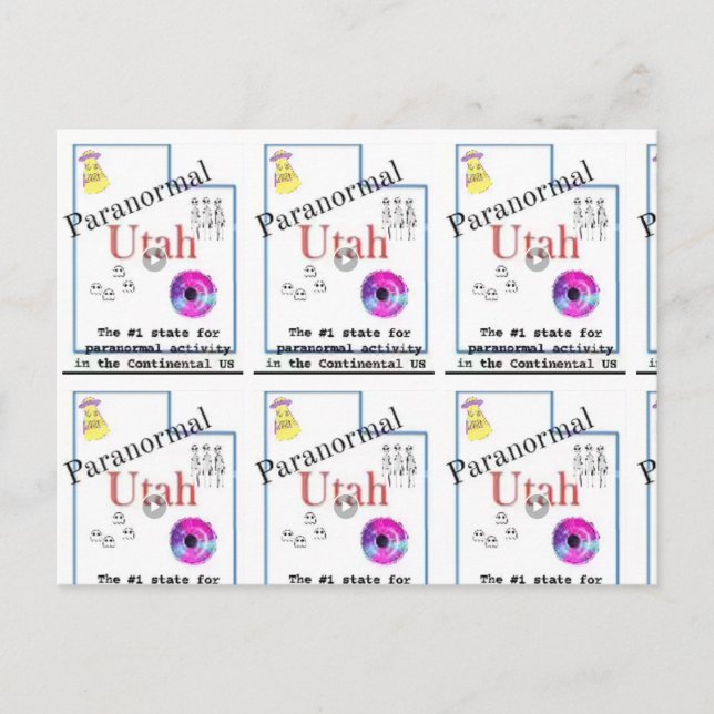 Utah paranormal postcard (Front)