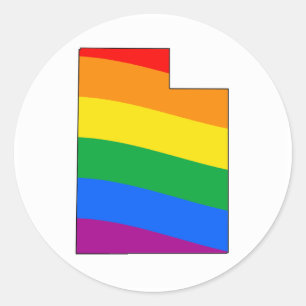 UTAH PRIDE CLASSIC ROUND STICKER