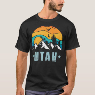 Utah Retro Vintage Mountains Hiking T-Shirt