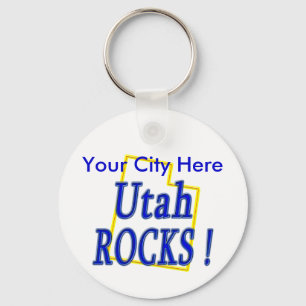 Utah Rocks ! Keychain