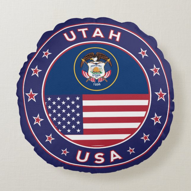 Utah Round Pillow (Front)