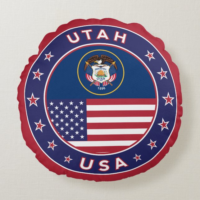 Utah Round Pillow (Front)