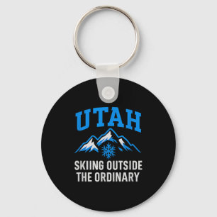 Utah skiing outside the ordinary collegiate keychain
