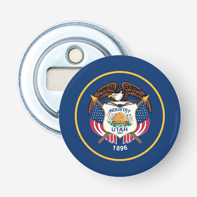 Utah State Flag Bottle Opener (Front)