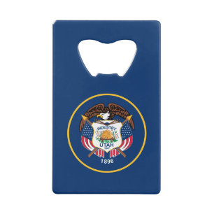 Utah State Flag Credit Card Bottle Opener