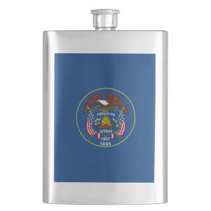 Utah State Flag Design Hip Flask