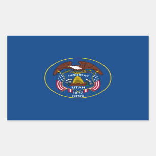 Utah State Flag Design Sticker