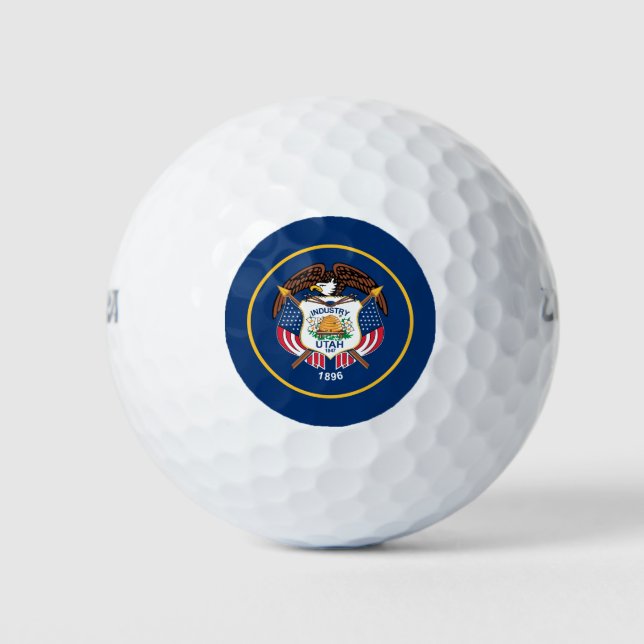 Utah State Flag Golf Balls (Front)