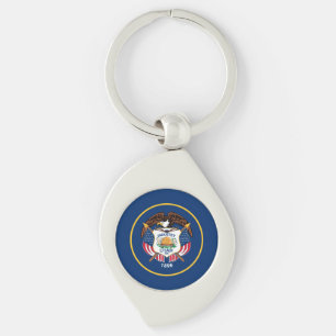 Utah State Flag Keychain