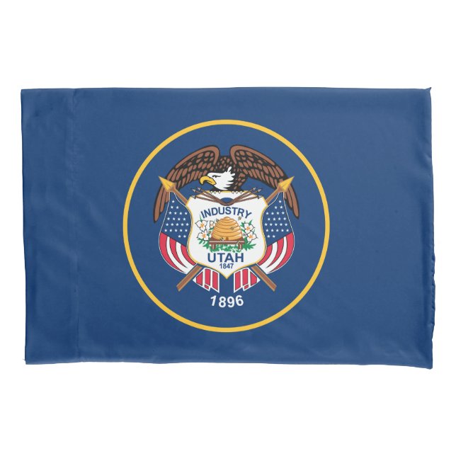 Utah State Flag Pillowcase (Front)