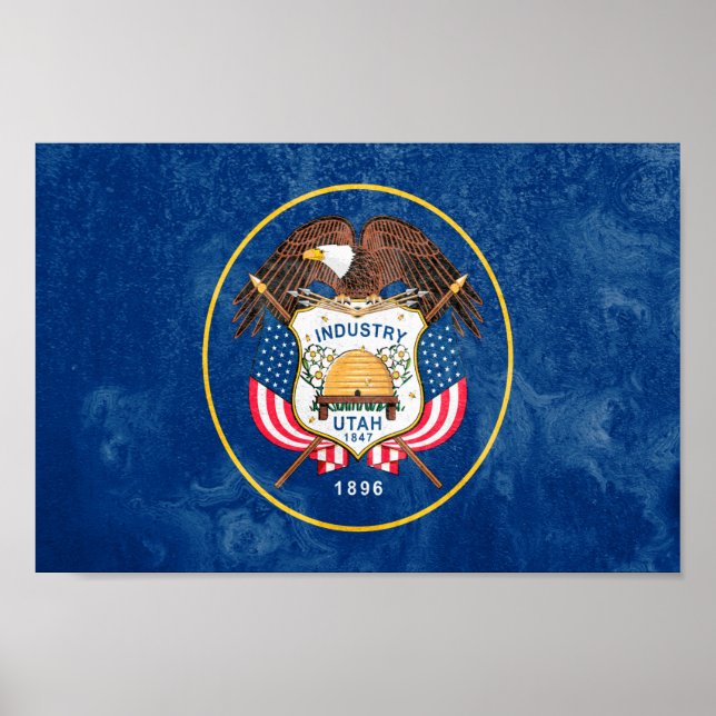 Utah State Flag Poster (Front)