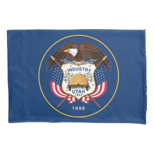 Utah State Flag Print Patriotc Pillowcase