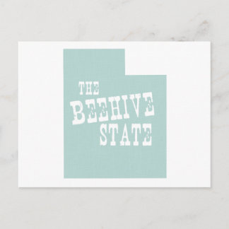 Utah State Motto Slogan Postcard