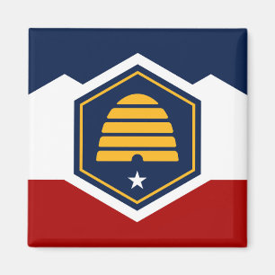 Utah state new flag symbol USA America Magnet