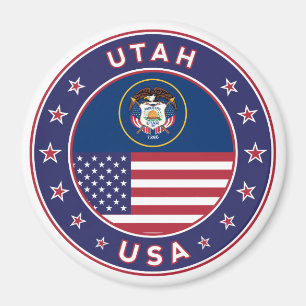 Utah sticker, phone case, tote bag, wall clock magnet
