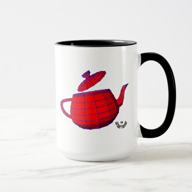 Utah Teapot Mug (one side print) (Right)