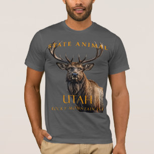 Utah Territory Animal Stunning Mountain Elk T-Shirt