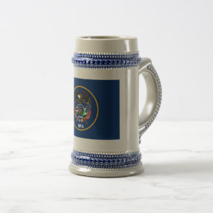 Utah: The Beehive State US Flag, Industry Beer Stein