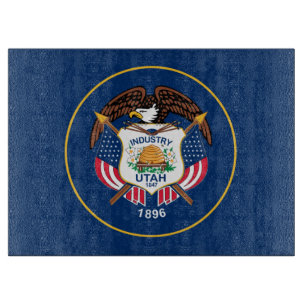 Utah: The Beehive State US Flag, Industry Cutting Board