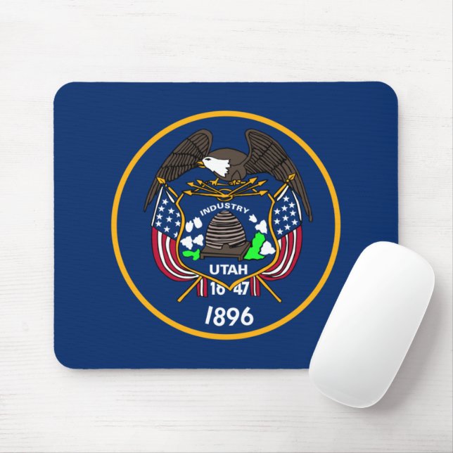 Utah: The Beehive State US Flag, Industry Mouse Pad (With Mouse)