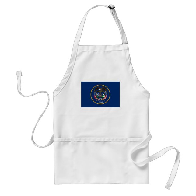 Utah: The Beehive State US Flag, Industry Standard Apron (Front)
