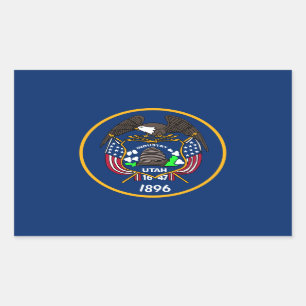 Utah: The Beehive State US Flag, Industry Sticker