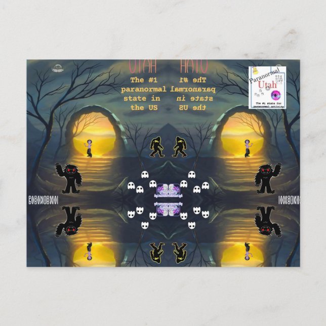 Utah the most paranormal state postcard (Front)