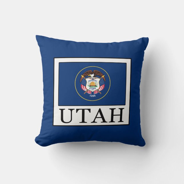 Utah Throw Pillow (Front)