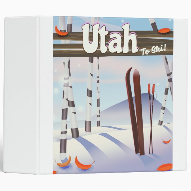 Utah to ski! binder (Front/Spine)