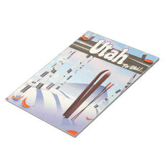 Utah to ski! notepad