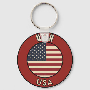 Utah United States of America Keychain