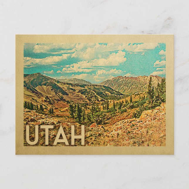 Utah Vintage Travel Postcards (Front)